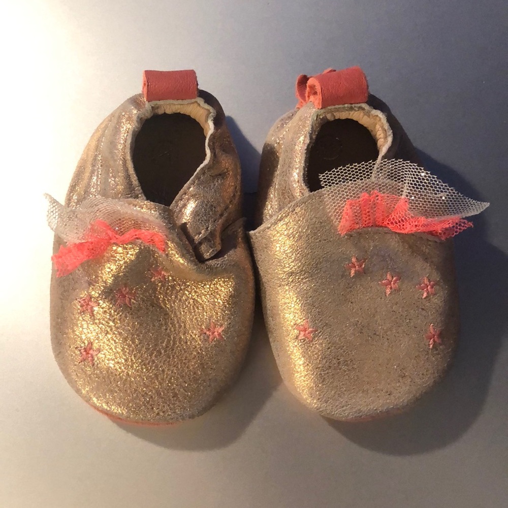 Gold sparkle neon bootie